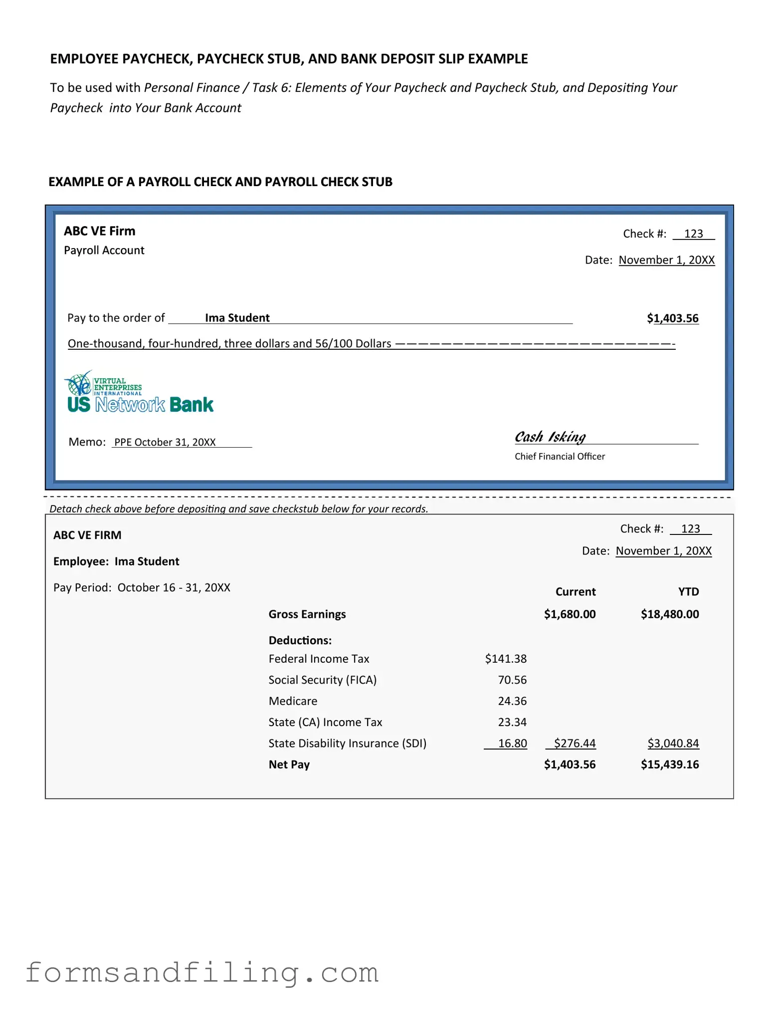 Fill Out a Valid Payroll Check Template