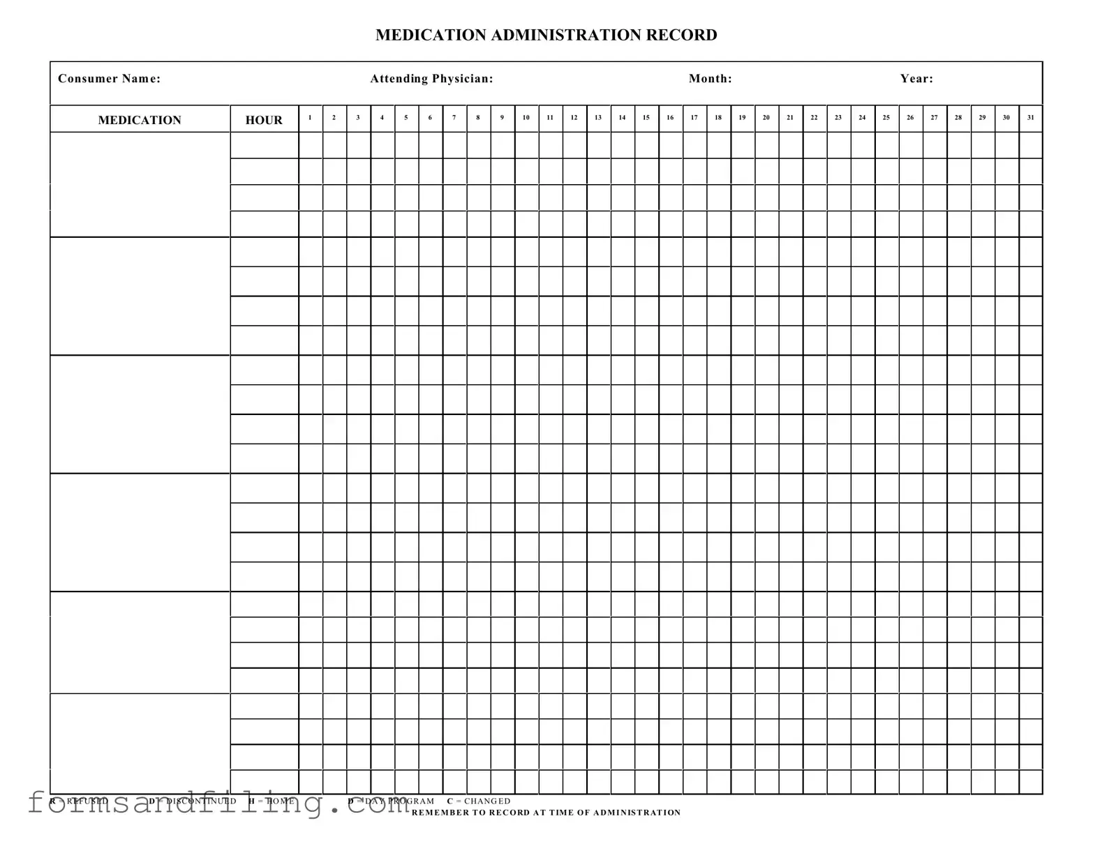 Fill Out a Valid Medication Administration Record Sheet Template