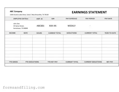 Fill Out a Valid Independent Contractor Pay Stub Template