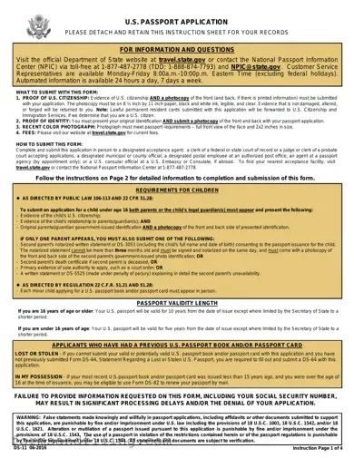 Fill Out a Valid DS-11 U.S. Passport application Template